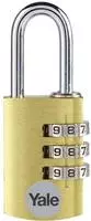 YALE YE3CB/20/121/1/GO, YALE YE3CB/20/121/1/GO Vorh&auml;ngeschloss 20mm Gold