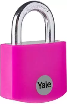 Yale Vorh&auml;ngeschloss Aluminium 32mm rosa (YE3B/32/116/1/P)