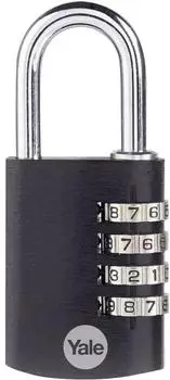 Yale Zahlenschloss Aluminium 38mm, schwarz (YE3CB/38/131/1/BK)