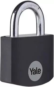 Yale Vorh&auml;ngeschloss YE3B, Aluminium, 32mm, schwarz (YE3B/32/116/1/BK)