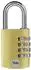 Yale Zahlenschloss Aluminium 38mm, 4-stellig, gold (YE3CB/38/131/1/GO)