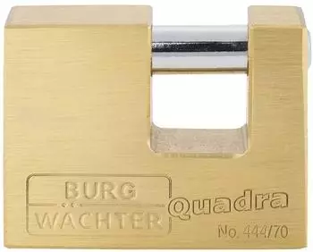 Burg W&auml;chter Quadra 444 70 Vorh&auml;ngeschloss Messing 70mm (28680)