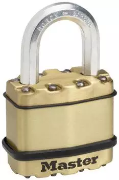 Master Lock Excell Vorhangschloss Messing 45mm, 4-stiftig (M1BEURD)