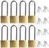 LuxusKollektion Vorhängeschloss langer Bügel 32mm gleichschließend, 8er-Set