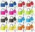 LuxusKollektion Mini-Vorhängeschlösser mit Schlüssel, bunt, 34mm, 16er-Set