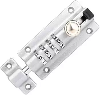LuxusKollektion Zahlenschloss Riegelschloss Zinklegierung silber 4-stellig