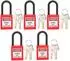 LuxusKollektion Sicherheitsvorhängeschloss-Set 38mm, rot, 5er-Set (2 Schlüssel)