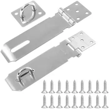 LuxusKollektion Vorhängeschloss-Überfalle 4 Zoll Edelstahl silber 2er-Set
