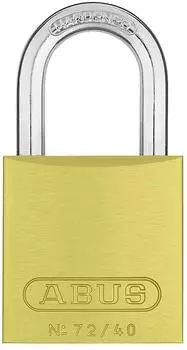 ABUS Titalium 72/40 Zylindervorhangschloss Lock-Tag, gelb (10080294-01)