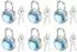 LuxusKollektion Mini Vorhängeschloss hellblau Metall 6er-Pack