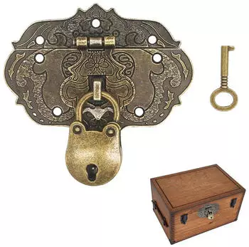 LuxusKollektion Vorh&auml;ngeschloss Vintage Zinklegierung bronze (Antik-Verschluss)