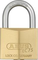 ABUS Messing-Hangschlo&szlig; EC 75 75/40 Wendeschl&uuml;sselmechanik