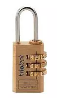 Burg-W&auml;chter Vorhangschloss Messing Combi Lock 80/40 mm - 80 40 mm