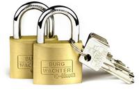 Burg-W&auml;chter Vorh&auml;ngeschloss Duo 22240SB, 40mm, mit 4 Schl&uuml;sseln,