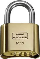 Burg-W&auml;chter Vorh&auml;ngeschloss No.99, 50mm, mit Zahlencode, wetterfest
