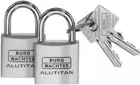 Burg W&auml;chter 36161, Burg W&auml;chter 36161 Vorh&auml;ngeschloss 40.00mm gleichschlie&szlig;end