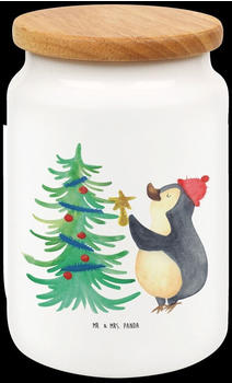 Mr. & Mrs. Panda Vorratsdose Pinguin Weihnachtsbaum – Weiß
