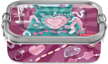 Step by Step Edelstahl-Lunchbox 17cm 0,8l glitter heart hazle (213508)