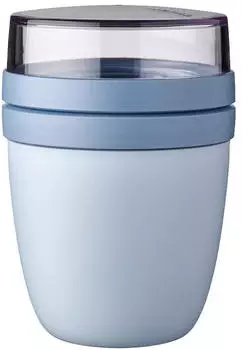 Rosti Mepal M&uuml;slibecher to go 300 ml + 120 ml Nordic Blue (107650015700)