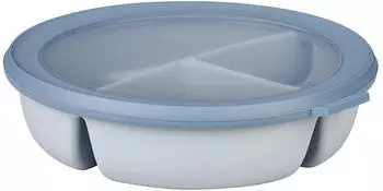 Rosti Mepal Bento-Schüssel Multischale mit 3 Fächern rund Nordic blue (106219015700)