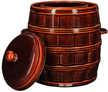 Kotarbau Gärtopf Steinguttopf Sauerkrauttopf Gurkentopf mit Deckel 12L