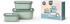 Rosti Mepal Multischüssel-Set CIRQULA eckig, 3-teilig in nordic sage (750 + 1500 + 3000 ml)