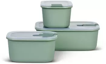 Rosti Mepal Frischhaltedosen-Set EASYCLIP, 3-tlg. in nordic sage (2x 700 ml + 1x 1500 ml)