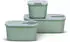 Rosti Mepal Frischhaltedosen-Set EASYCLIP, 3-tlg. in nordic sage (2x 700 ml + 1x 1500 ml)