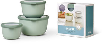 Rosti Mepal Multischüssel-Set CIRQULA rund, 3-teilig in nordic sage (500 + 1000 + 2000 ml)