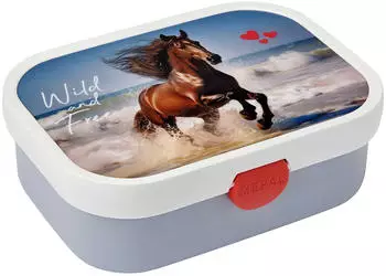 Rosti Mepal Bento Box Kinder mit Fächern & Gabel 750 ml Wild Horse