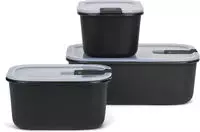 Mepal Frischhaltedose 3-tlg. EasyClip Nordic Black