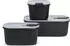 Rosti Mepal Frischhaltedosen-Set EASYCLIP, 3-tlg. in nordic black (2x 450 ml + 1x 1000 ml)