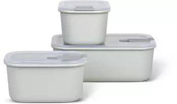 Rosti Mepal Frischhaltedosen-Set EASYCLIP, 3-tlg. in nordic white (2x 450 ml + 1x 1000 ml)