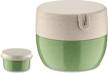 Koziol Bentobox Nature 2-teilig leaf green