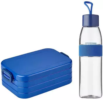 Rosti Mepal Lunchset Ellipse Take a break Small 2-tlg. vivid blue