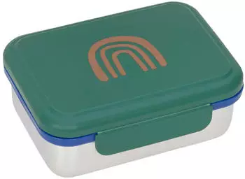 Lässig Edelstahl Lunchbox Little Gang Regenbogen Grün