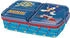 Stor 3-Fach-Sandwich-Box 18x13cm Hedgehog Blau