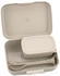 Koziol Lunch Box Candy ready mit Besteck-Set sand (7272700)