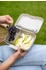 Koziol Lunch Box Candy ready mit Besteck-Set sand (7272700)