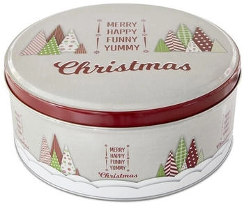 Städter Gebäckdose Yummy Christmas ø 16,5 cm / H 8 cm Bunt Rund