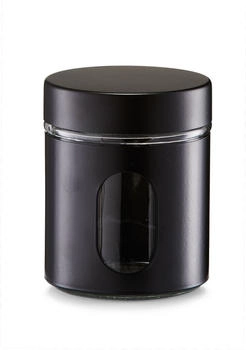 Zeller Vorratsglas, schwarz 19795 , Fassungsvermögen: 600 ml