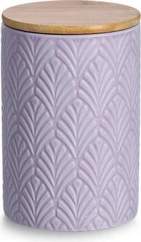 Zeller 19356 Vorratsdose m. Bambusdeckel, 720 ml, Keramik, ca. Ø 10 x 15 cm,