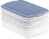 Rotho Rondo Foodcenter Vorratsdosen mit Deckel, Transparent/Blau