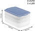 Rotho Rondo Foodcenter Vorratsdosen mit Deckel, Transparent/Blau