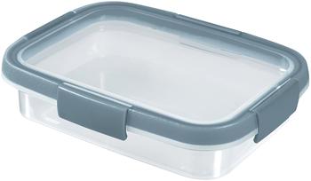 Curver Smart Fresh Rect 0,7 l Eco, Rauchgrau, 100% recyceltes Material, 20,3 x 15,4 x 5,2 cm