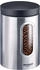 Westmark Vorratsdose mit Fenster, 1800 ml, Rund, ø 12 cm, BPA-frei, Rostfreier Edelstahl, 62372260