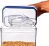 OXO Good Grips 3-teiliges rechteckiges POP-Behälter-Set mit Löffel, Set 1.6L + 2.6L + Schaufel, weiß