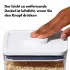 OXO Good Grips 3-teiliges rechteckiges POP-Behälter-Set mit Löffel, Set 1.6L + 2.6L + Schaufel, weiß