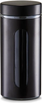Zeller Vorratsglas, 1200 ml, schwarz , Ø10,2x23