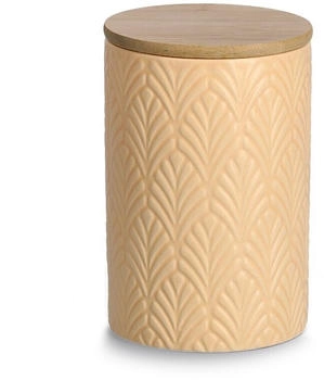 Zeller 19354 Vorratsdose m. Bambusdeckel, 720 ml, Keramik, ca. Ø 10 x 15 cm,